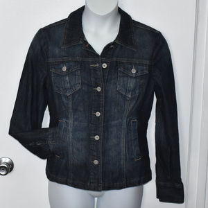 Tommy Hilfiger Denim Dark Wash Jacket Sz Large